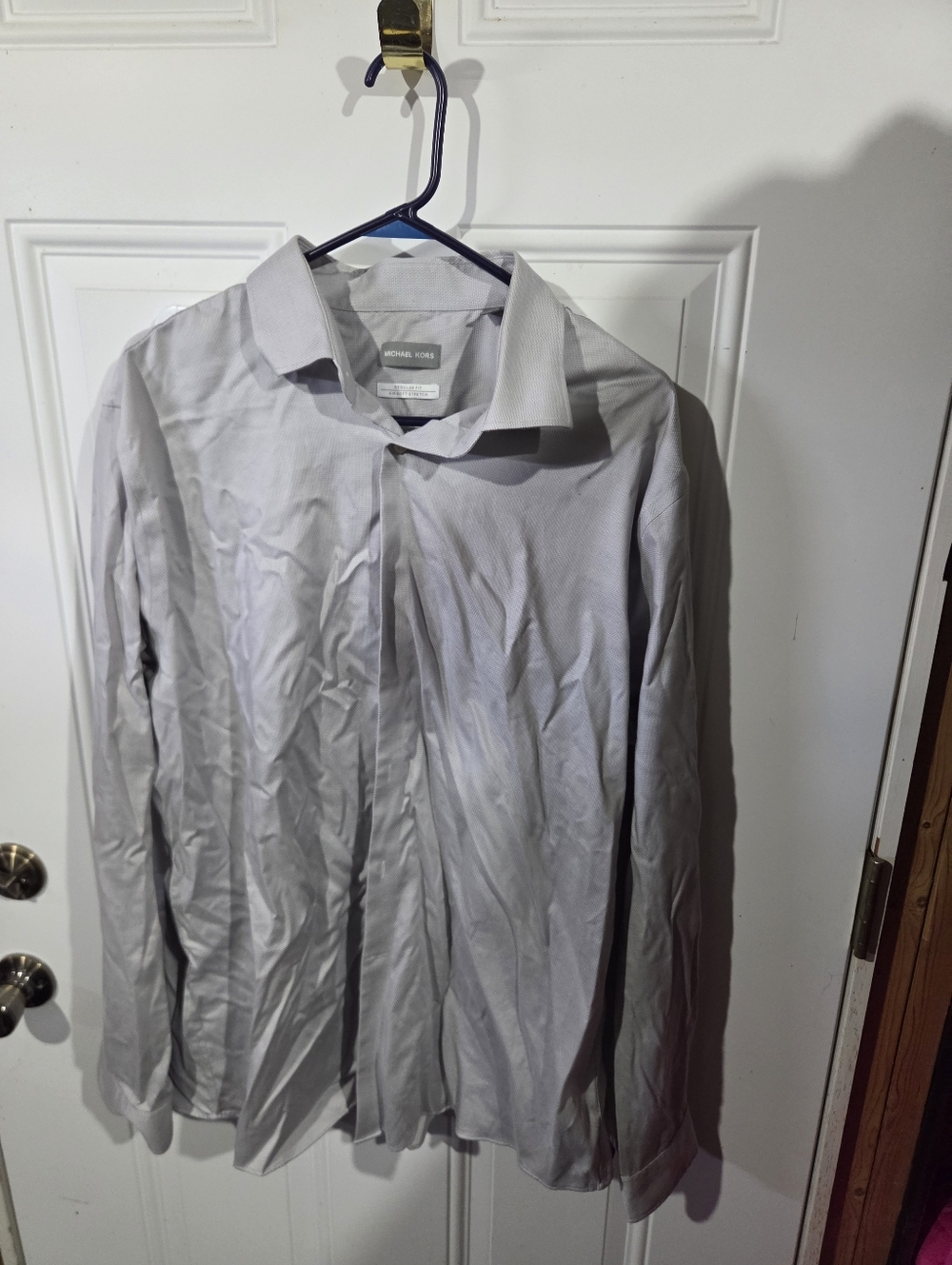 Michael Kors Men's Light Gray Dress Shirt